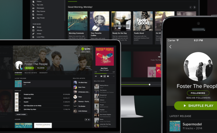 Los contenidos de algunos artistas en Spotify solo estarán disponibles para usuarios de pago